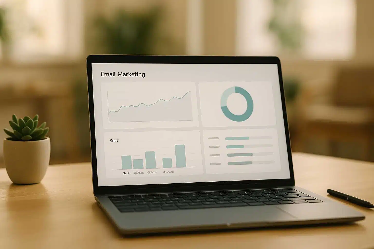 Tableau de bord d’une campagne de nurturing par e-mail