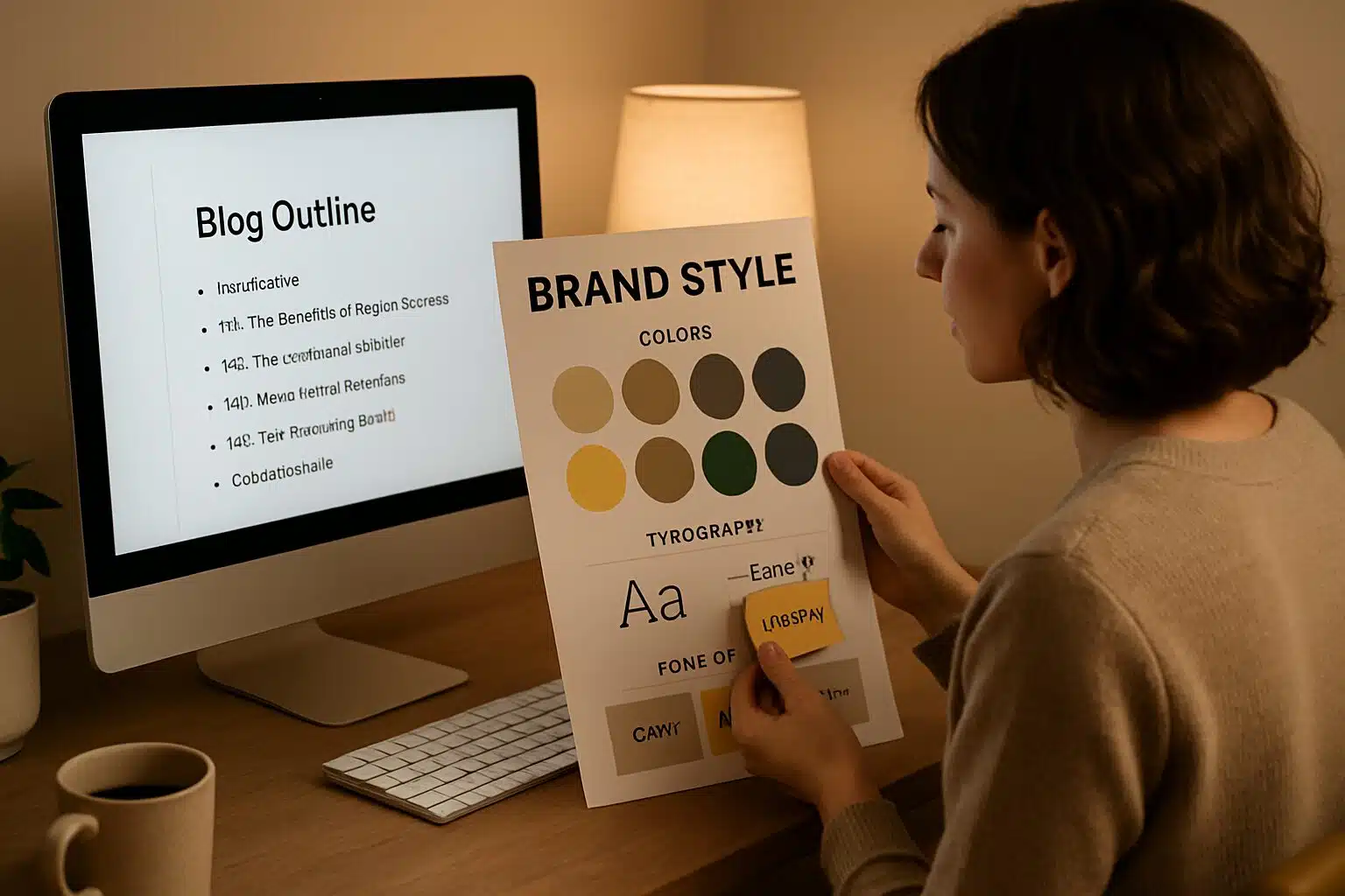 Création de contenus assistés par IA avec charte de ton et style de marque