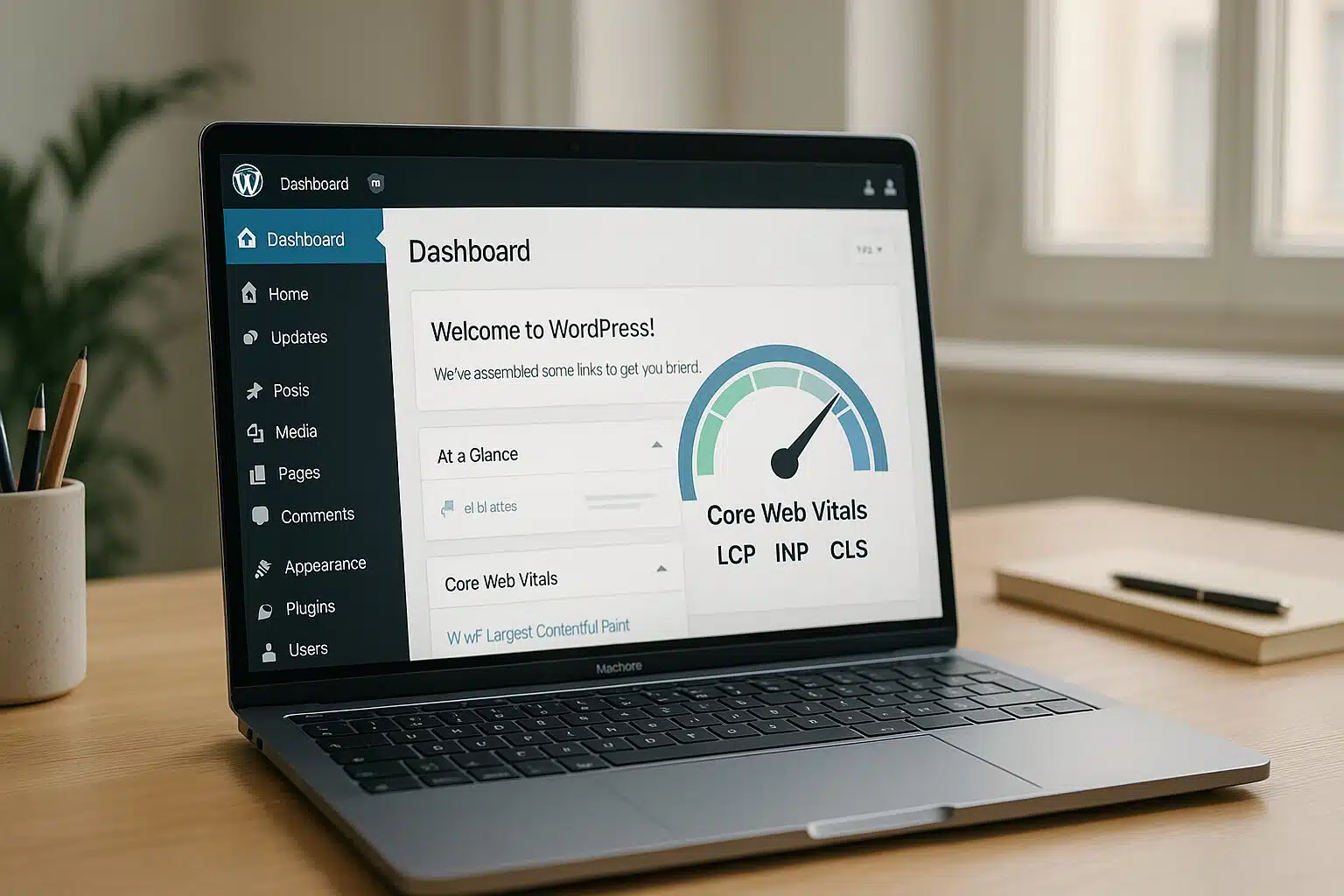 Plan Core Web Vitals pour WordPress: LCP, INP et CLS en hausse
