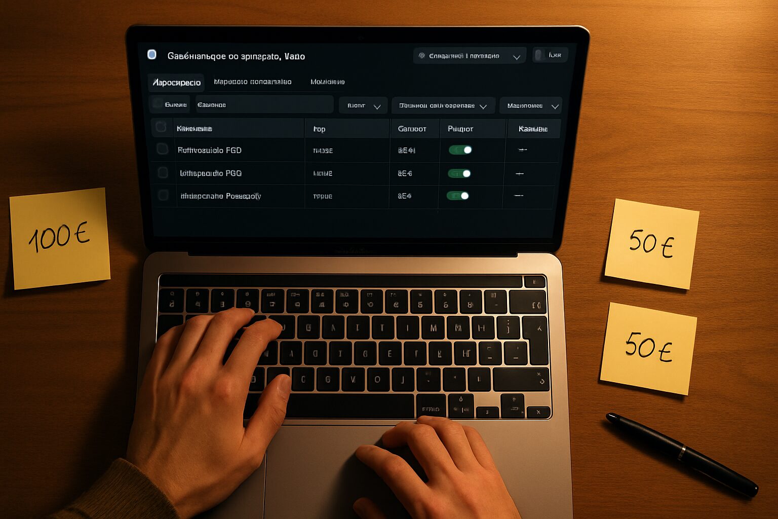 Structure d’account Meta Ads Q4 avec campagnes CBO et ABO visibles