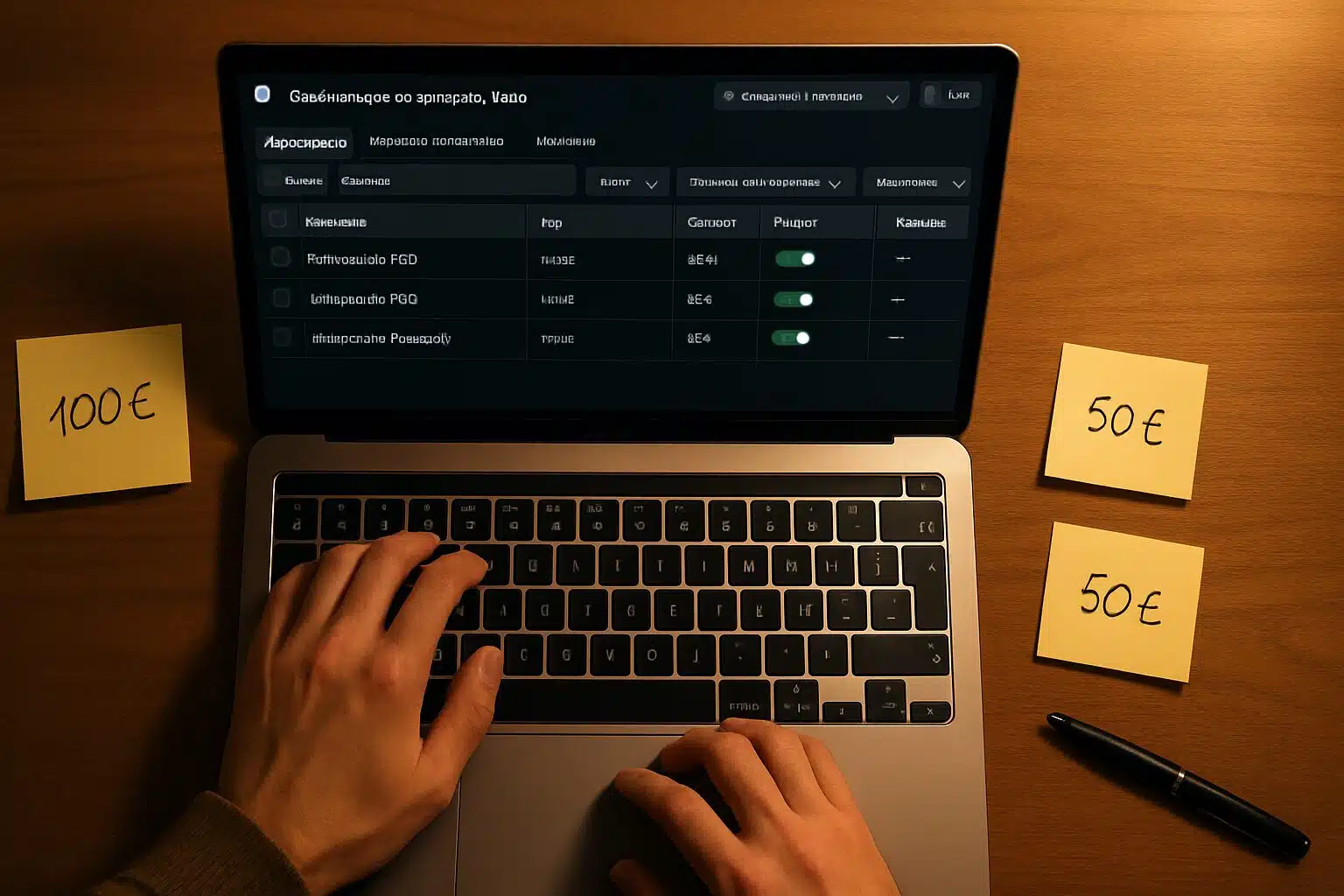 Structure d’account Meta Ads Q4 avec campagnes CBO et ABO visibles