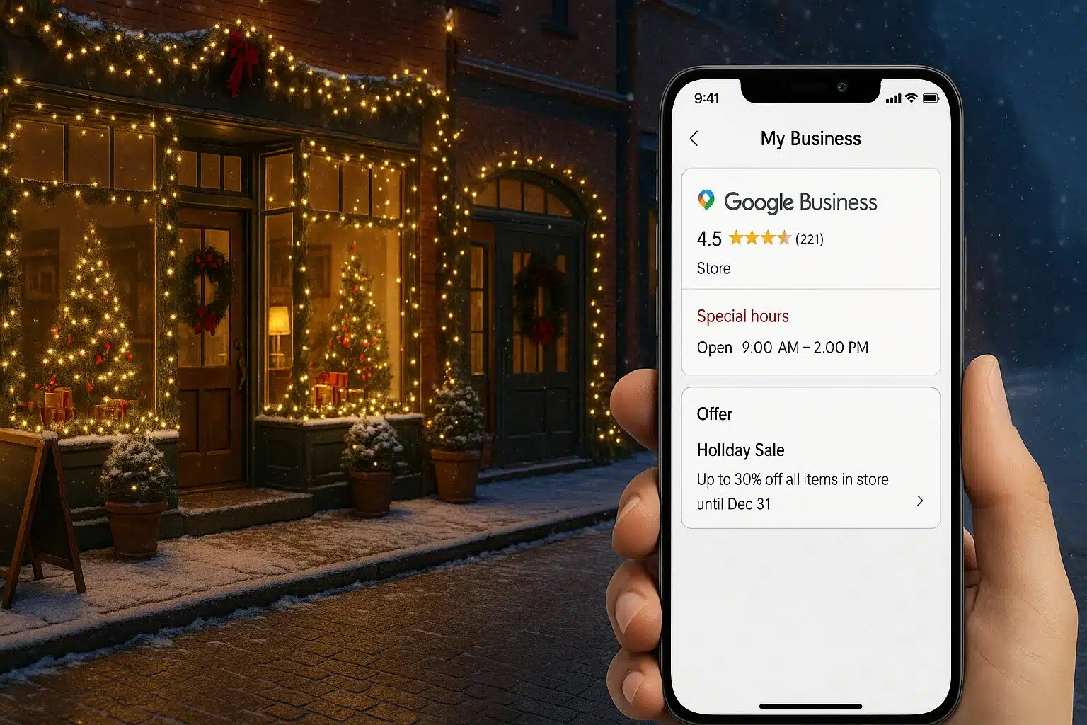 Booster le SEO local avant les fêtes