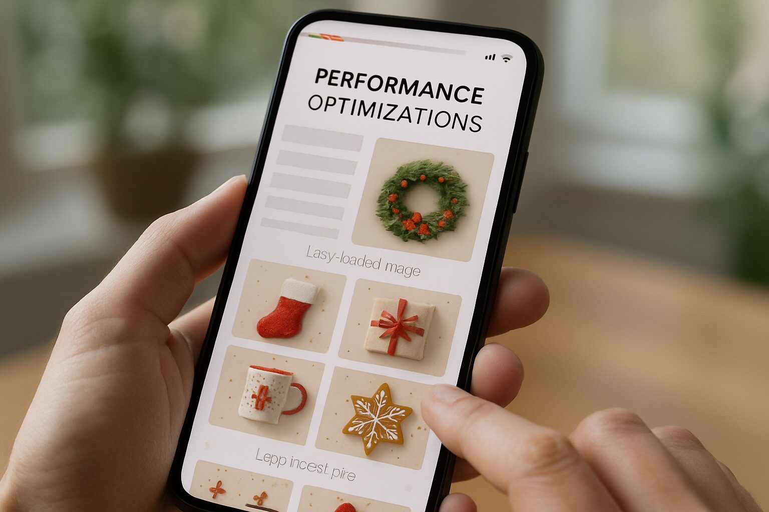 Vitesse perçue sur mobile avec skeleton screens et indicateurs de chargement