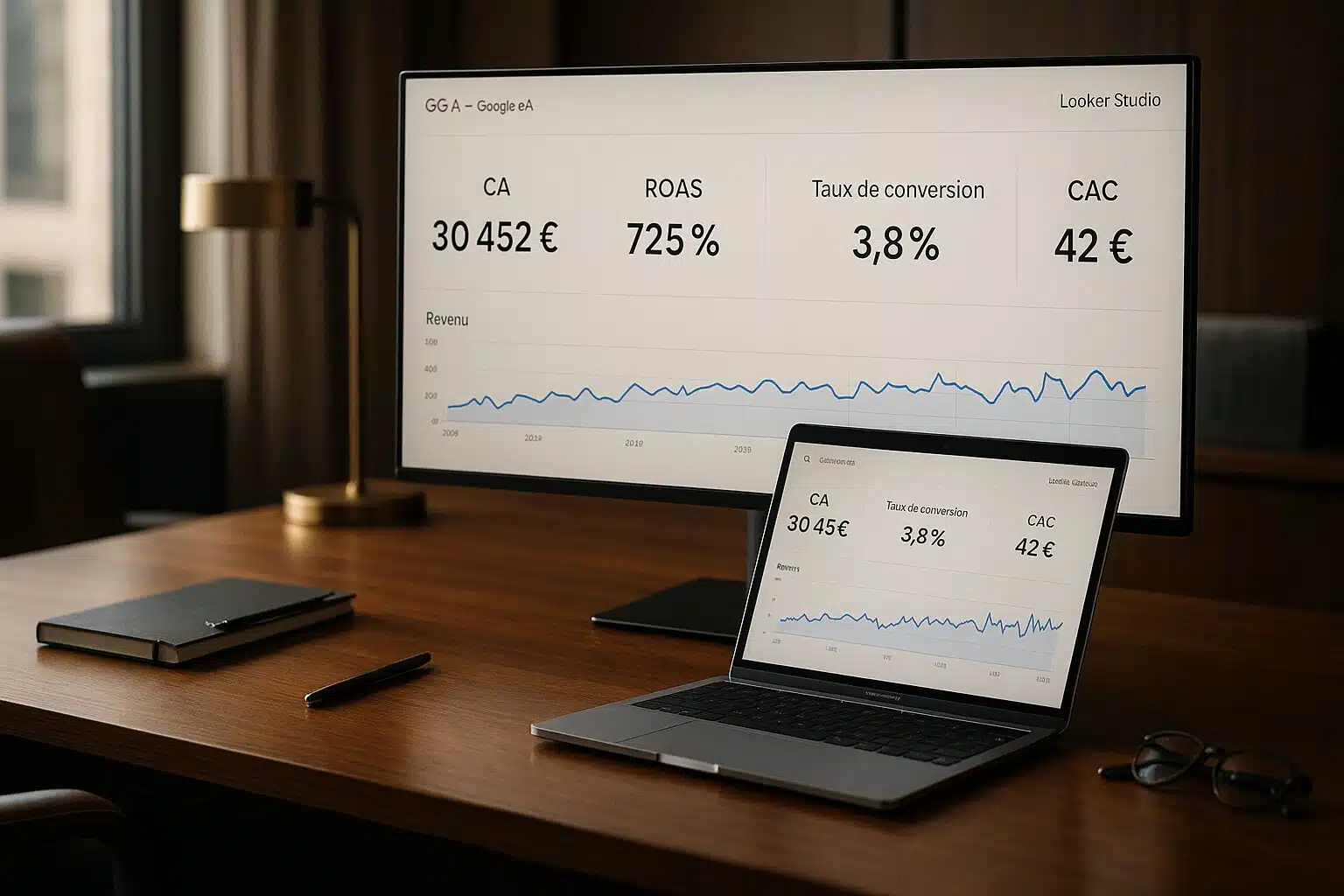 GA4 pour dirigeants: tableaux de bord utiles
