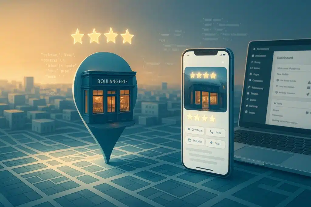 SEO local avancé: avis, schémas et entités