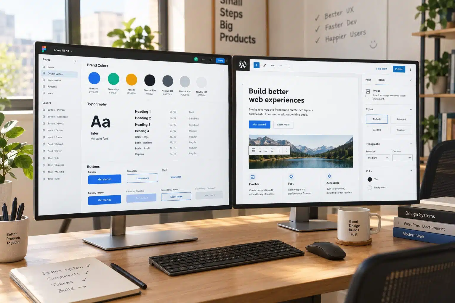 Design system léger: méthode pour TPE/PME