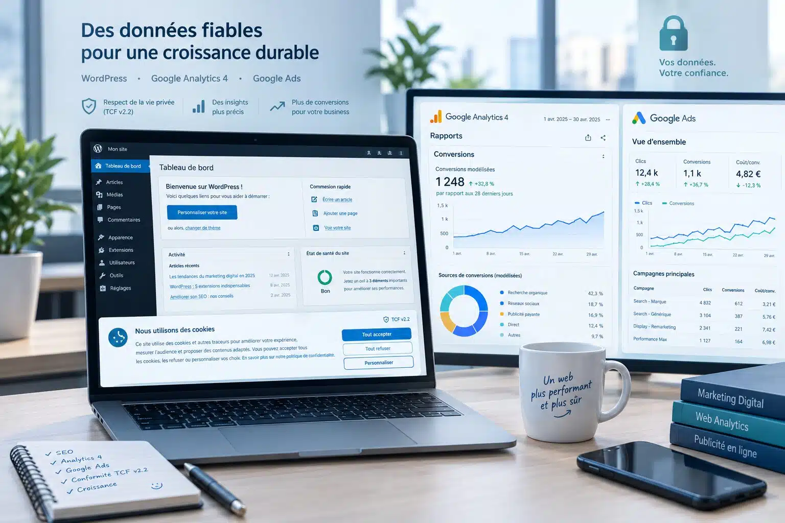 Consent Mode v2: garder des données utiles en 2026