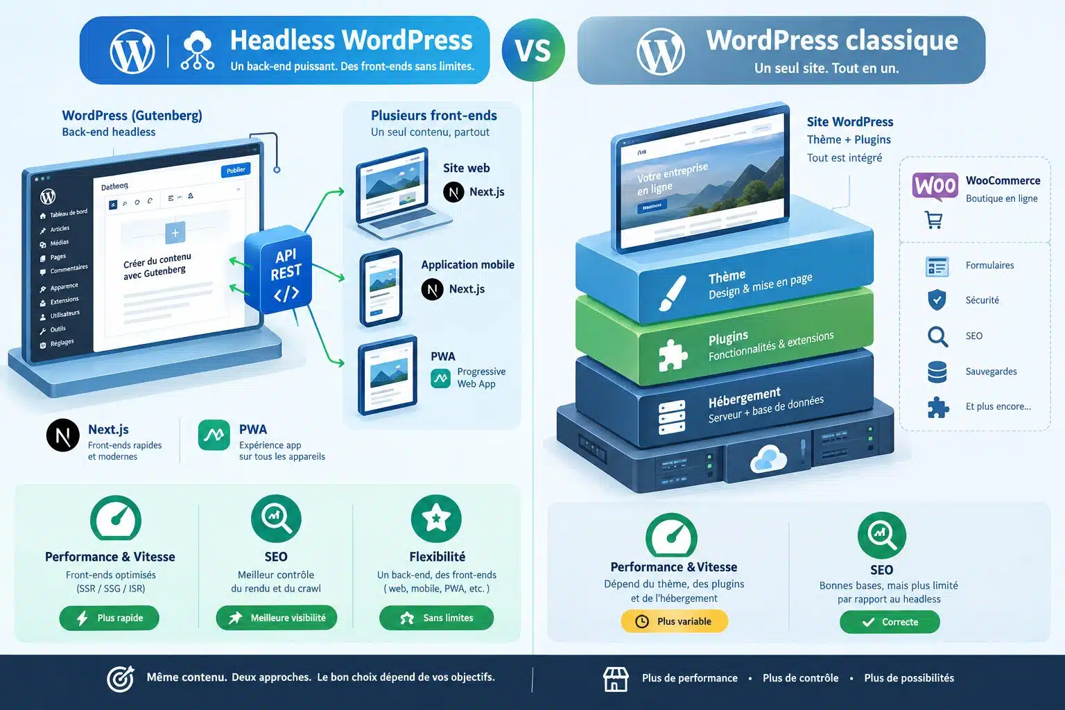 Headless ou WordPress classique: le vrai match TPE